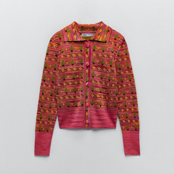 Zara Jackets & Blazers - 🌟 NEW Zara Knit Jacquard Jacket